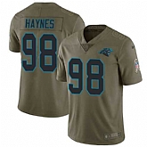 Nike Panthers 98 Marquis Haynes Olive Salute To Service Limited Jersey Dzhi,baseball caps,new era cap wholesale,wholesale hats